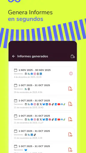 Metricool para redes sociales screenshot
