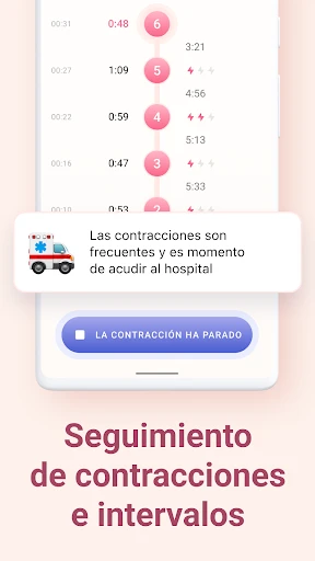 Mi contador de contracciones screenshot