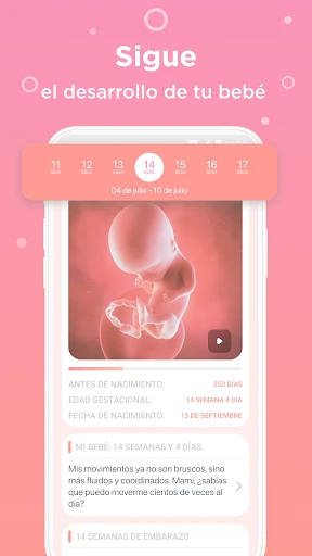 Mi embarazo. Calendario app screenshot
