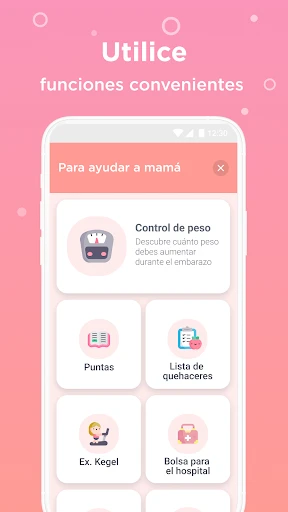 Mi embarazo. Calendario app screenshot
