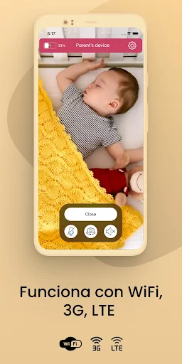 Monitor de Bebé Saby. 3G video screenshot