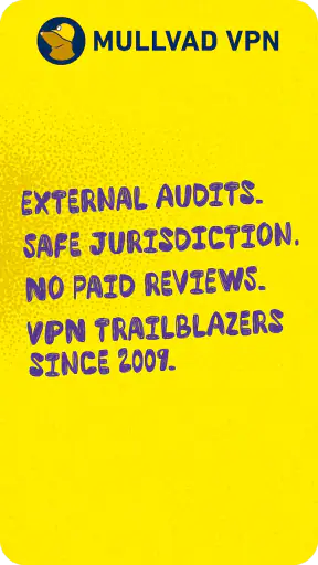 Mullvad VPN screenshot
