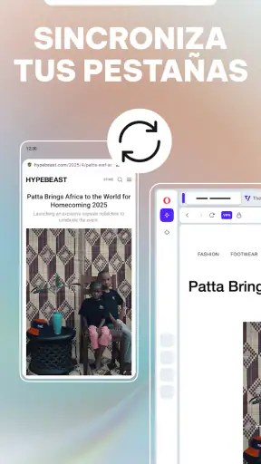Navegador privado Opera con IA screenshot