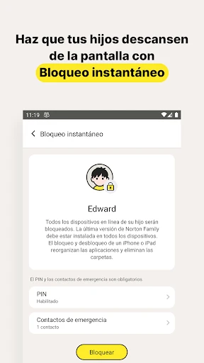 Norton Family parental control screenshot