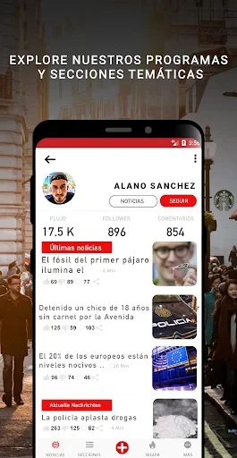 Noticias última hora screenshot