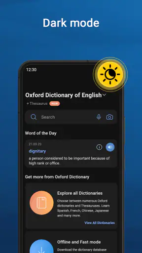 Oxford Dictionary screenshot