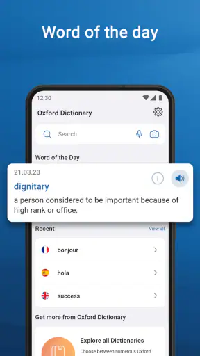 Oxford Dictionary screenshot
