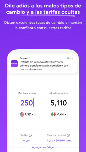 Paysend: Envío de dinero fácil screenshot