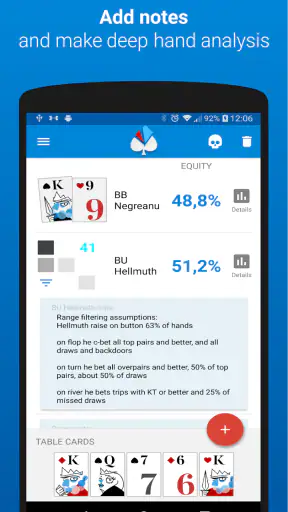 Poker calculator Holdem Lab screenshot