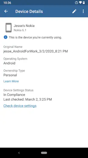 Portal empresa Intune screenshot