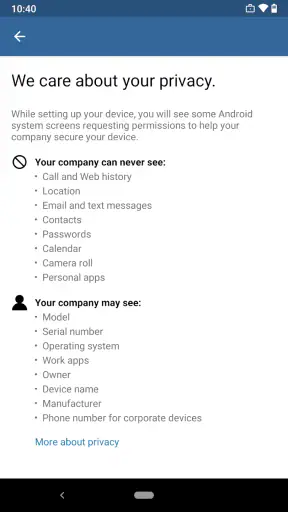 Portal empresa Intune screenshot
