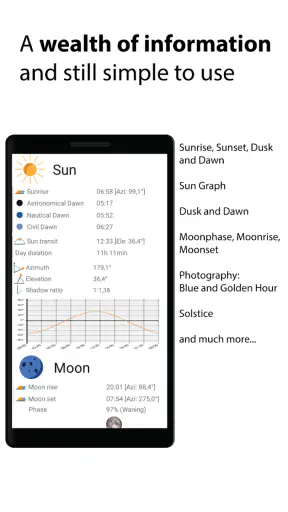 Posición de sol y luna screenshot