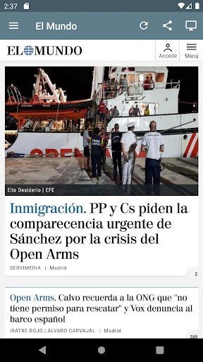 Prensa de España screenshot