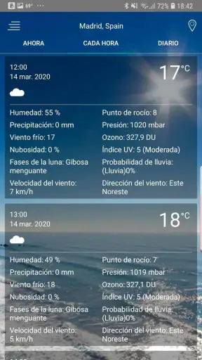 Pronóstico del tiempo screenshot