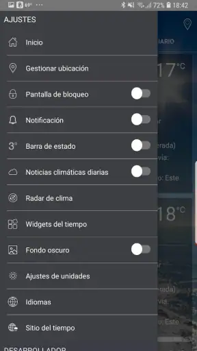 Pronóstico del tiempo screenshot