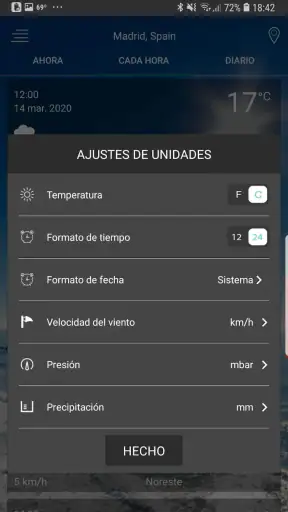 Pronóstico del tiempo screenshot