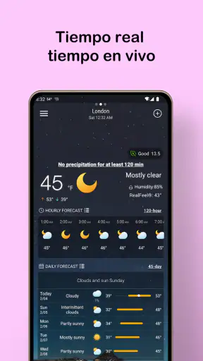 Pronóstico del tiempo local screenshot