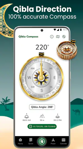 Qibla Brújula: qibla dirección screenshot