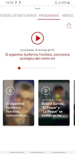 Radio France Internationale screenshot