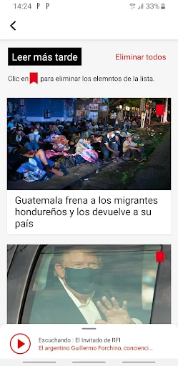 Radio France Internationale screenshot