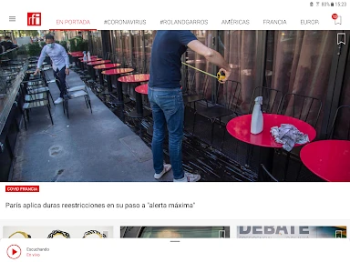 Radio France Internationale screenshot