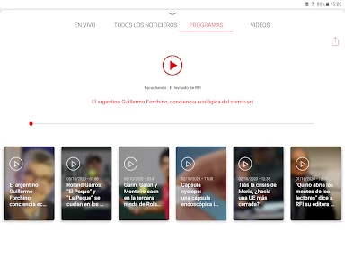 Radio France Internationale screenshot