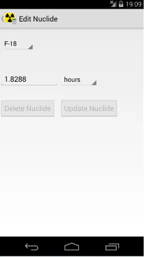 Radioactive Decay Calculator screenshot
