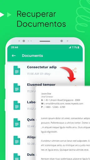 Recuperar Eliminado Mensajes screenshot