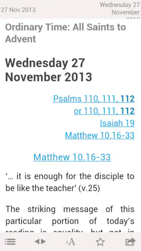 Reflections for Daily Prayer screenshot
