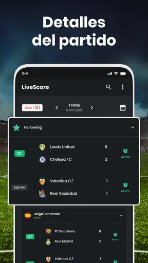 Resultados de fútbol en vivo screenshot