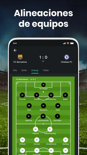 Resultados de fútbol en vivo screenshot