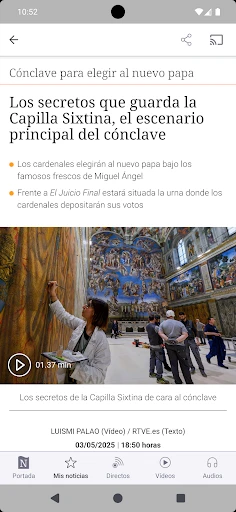 RTVE Noticias screenshot