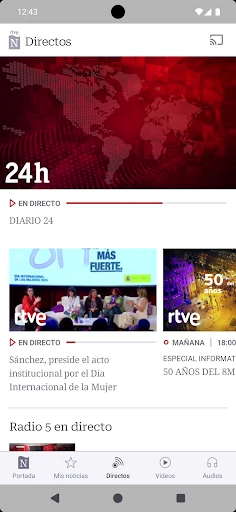 RTVE Noticias screenshot