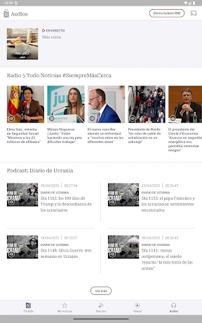 RTVE Noticias screenshot