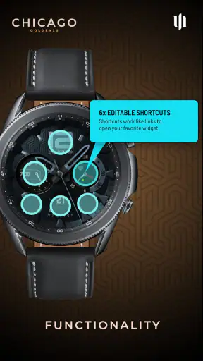 S4U Chicago Golden watch face screenshot