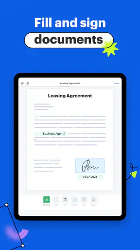 signNow: firmar documentos PDF screenshot