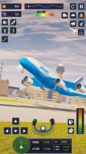 Simulador de vuelo juego avión screenshot