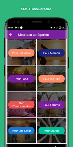 SMS Anniversaire 2025 screenshot