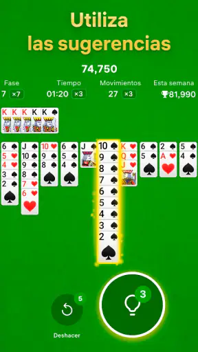 Solitario Spider screenshot