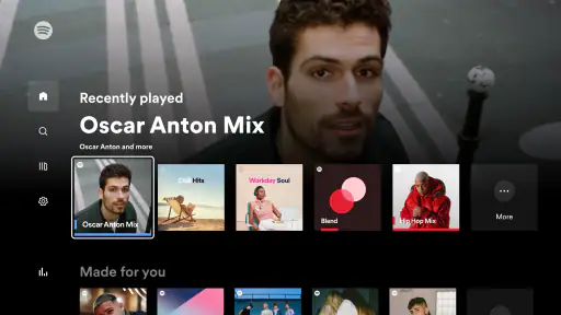 Spotify Music para TV screenshot