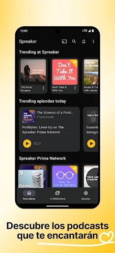 Spreaker Podcasts screenshot