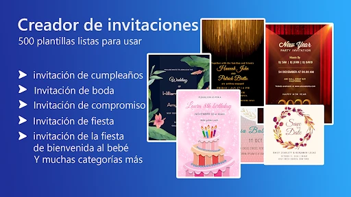 Tarjeta Invitaciones digitales screenshot