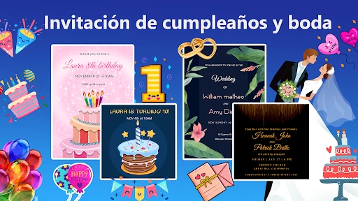 Tarjeta Invitaciones digitales screenshot