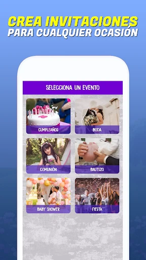 Tarjetas de invitación digital screenshot