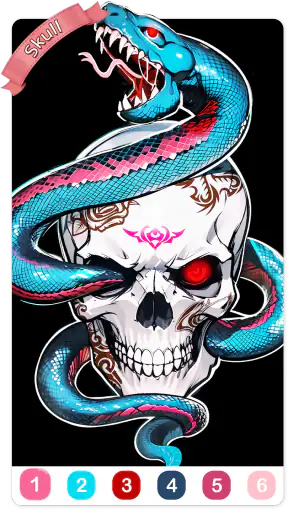 Tatuaje libro para colorear screenshot