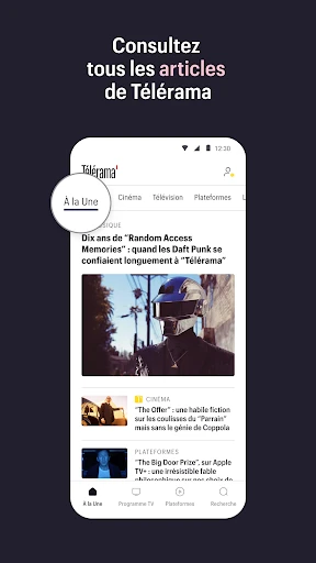 Télérama : culture, tv, cinéma screenshot