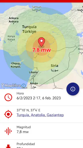 Terremotos screenshot