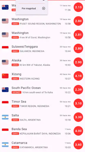 Terremotos - Alertas screenshot