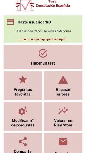 Test de Constitución Española screenshot