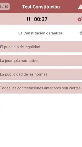 Test de Constitución Española screenshot